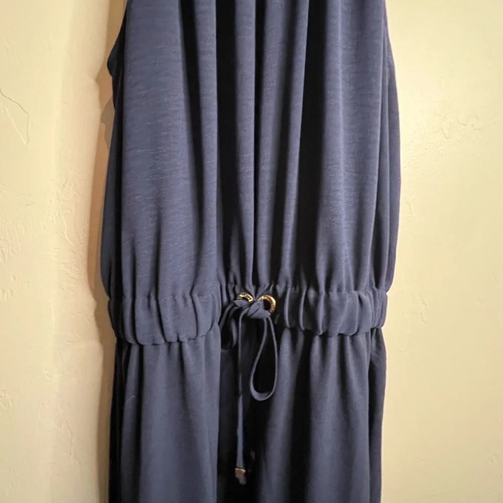 Michael Kors Midnight‎ Blue Dress medium gold accents
